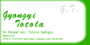 gyongyi totola business card